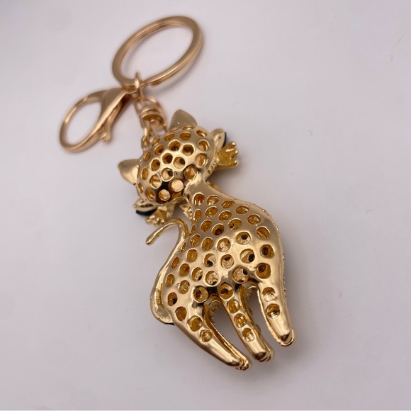 GLAM CAT | Rhinestone Bag Charm | Keychain (Brand New!) 💘 - Picture 7 of 10
